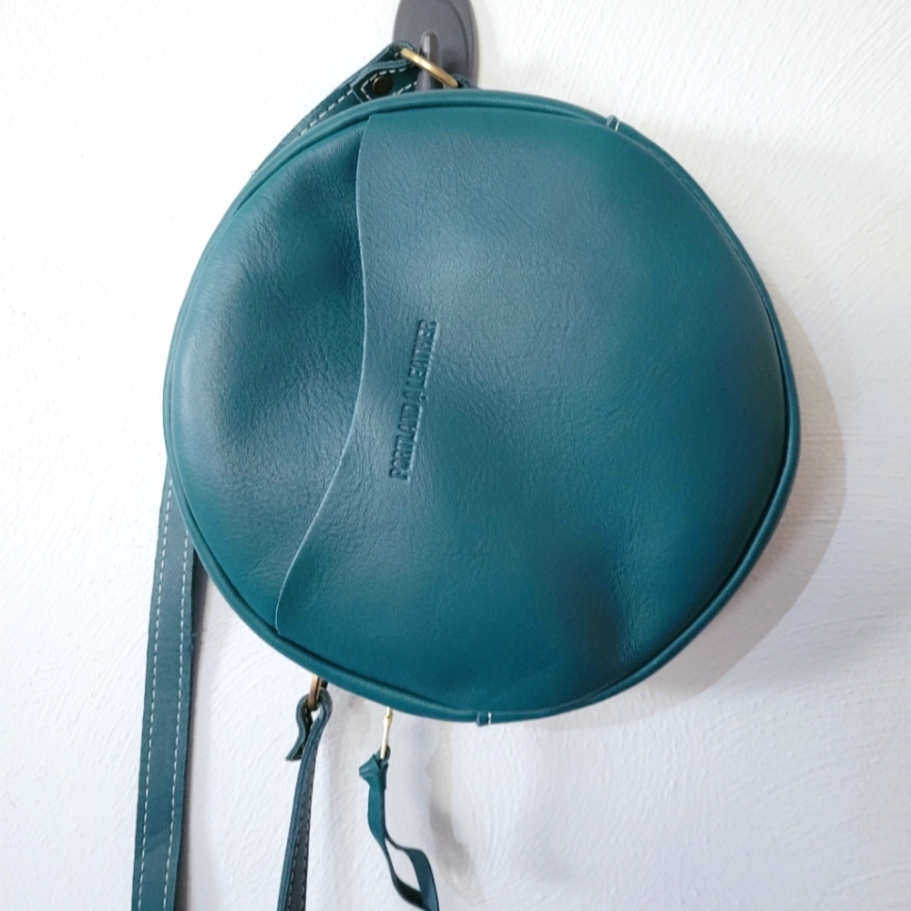 Portland Leather Large Circle Crossbody Bag